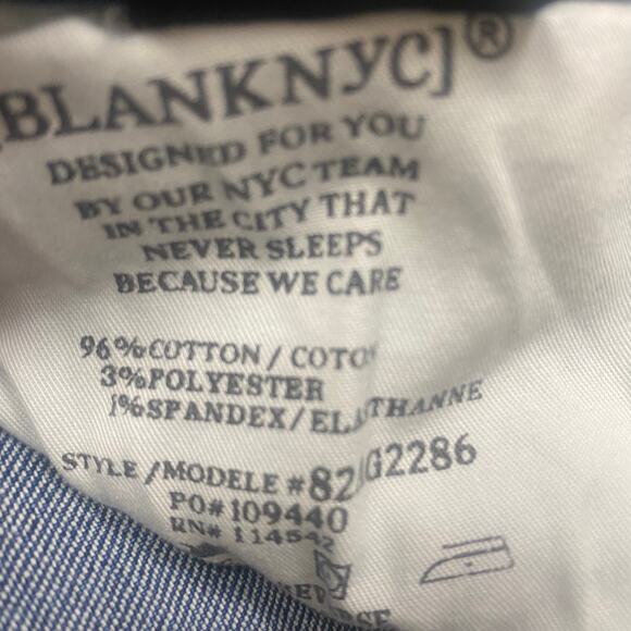 BLANKNYC Chrystie High Rise Button Fly Cropped Wide Leg Jeans Size 25 - Picture 6 of 6